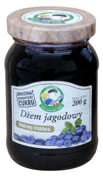 Dżem jagodowy słodzony fruktozą 200 g