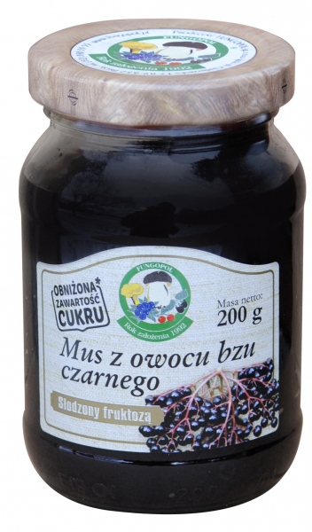 Mus z bzu czarnego słodzony fruktozą 200 g